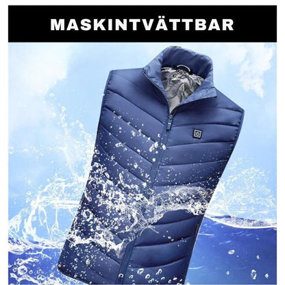 VärmeSköld™ 2.0 Unisex Väst: Uppvärmd och Vattentät